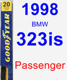 Passenger Wiper Blade for 1998 BMW 323is - Premium