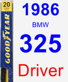 Driver Wiper Blade for 1986 BMW 325 - Premium