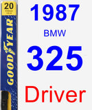 Driver Wiper Blade for 1987 BMW 325 - Premium