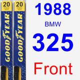 Front Wiper Blade Pack for 1988 BMW 325 - Premium