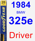 Driver Wiper Blade for 1984 BMW 325e - Premium