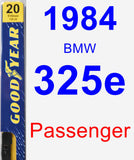 Passenger Wiper Blade for 1984 BMW 325e - Premium