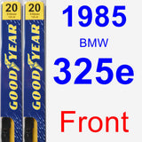Front Wiper Blade Pack for 1985 BMW 325e - Premium