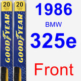 Front Wiper Blade Pack for 1986 BMW 325e - Premium