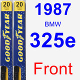 Front Wiper Blade Pack for 1987 BMW 325e - Premium