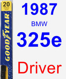Driver Wiper Blade for 1987 BMW 325e - Premium