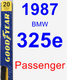 Passenger Wiper Blade for 1987 BMW 325e - Premium
