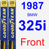 Front Wiper Blade Pack for 1987 BMW 325i - Premium