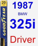 Driver Wiper Blade for 1987 BMW 325i - Premium