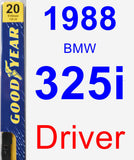 Driver Wiper Blade for 1988 BMW 325i - Premium
