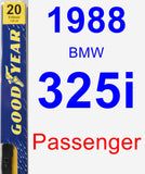 Passenger Wiper Blade for 1988 BMW 325i - Premium