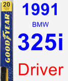 Driver Wiper Blade for 1991 BMW 325i - Premium