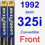 Front Wiper Blade Pack for 1992 BMW 325i - Premium