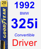 Driver Wiper Blade for 1992 BMW 325i - Premium