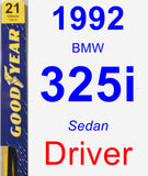 Driver Wiper Blade for 1992 BMW 325i - Premium