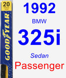 Passenger Wiper Blade for 1992 BMW 325i - Premium