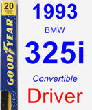 Driver Wiper Blade for 1993 BMW 325i - Premium