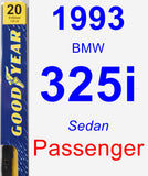 Passenger Wiper Blade for 1993 BMW 325i - Premium