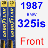 Front Wiper Blade Pack for 1987 BMW 325is - Premium