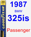 Passenger Wiper Blade for 1987 BMW 325is - Premium