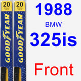 Front Wiper Blade Pack for 1988 BMW 325is - Premium