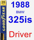 Driver Wiper Blade for 1988 BMW 325is - Premium