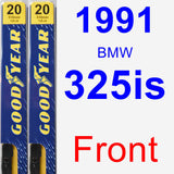 Front Wiper Blade Pack for 1991 BMW 325is - Premium