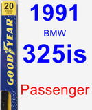 Passenger Wiper Blade for 1991 BMW 325is - Premium