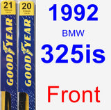 Front Wiper Blade Pack for 1992 BMW 325is - Premium