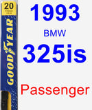 Passenger Wiper Blade for 1993 BMW 325is - Premium