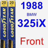 Front Wiper Blade Pack for 1988 BMW 325iX - Premium