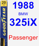 Passenger Wiper Blade for 1988 BMW 325iX - Premium