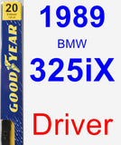 Driver Wiper Blade for 1989 BMW 325iX - Premium