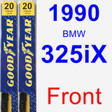 Front Wiper Blade Pack for 1990 BMW 325iX - Premium