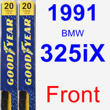 Front Wiper Blade Pack for 1991 BMW 325iX - Premium