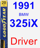 Driver Wiper Blade for 1991 BMW 325iX - Premium
