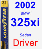 Driver Wiper Blade for 2002 BMW 325xi - Premium
