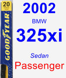 Passenger Wiper Blade for 2002 BMW 325xi - Premium