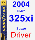 Driver Wiper Blade for 2004 BMW 325xi - Premium