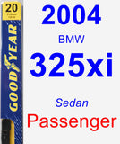 Passenger Wiper Blade for 2004 BMW 325xi - Premium