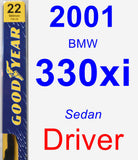 Driver Wiper Blade for 2001 BMW 330xi - Premium
