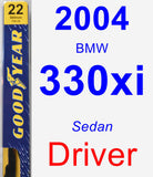 Driver Wiper Blade for 2004 BMW 330xi - Premium