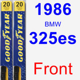 Front Wiper Blade Pack for 1986 BMW 325es - Premium