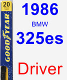 Driver Wiper Blade for 1986 BMW 325es - Premium