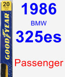 Passenger Wiper Blade for 1986 BMW 325es - Premium