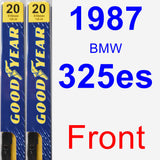 Front Wiper Blade Pack for 1987 BMW 325es - Premium