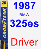 Driver Wiper Blade for 1987 BMW 325es - Premium