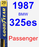 Passenger Wiper Blade for 1987 BMW 325es - Premium