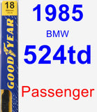 Passenger Wiper Blade for 1985 BMW 524td - Premium