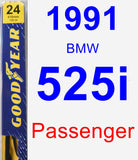 Passenger Wiper Blade for 1991 BMW 525i - Premium
